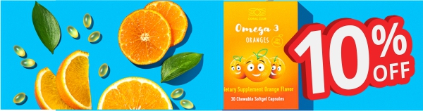 Omega 3 Oranges. Скидка 10%